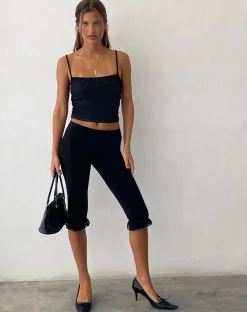 Motel Rocks Vest Tops | Strappy Tops-Deska Cami Top in Lace Black LaceBlack