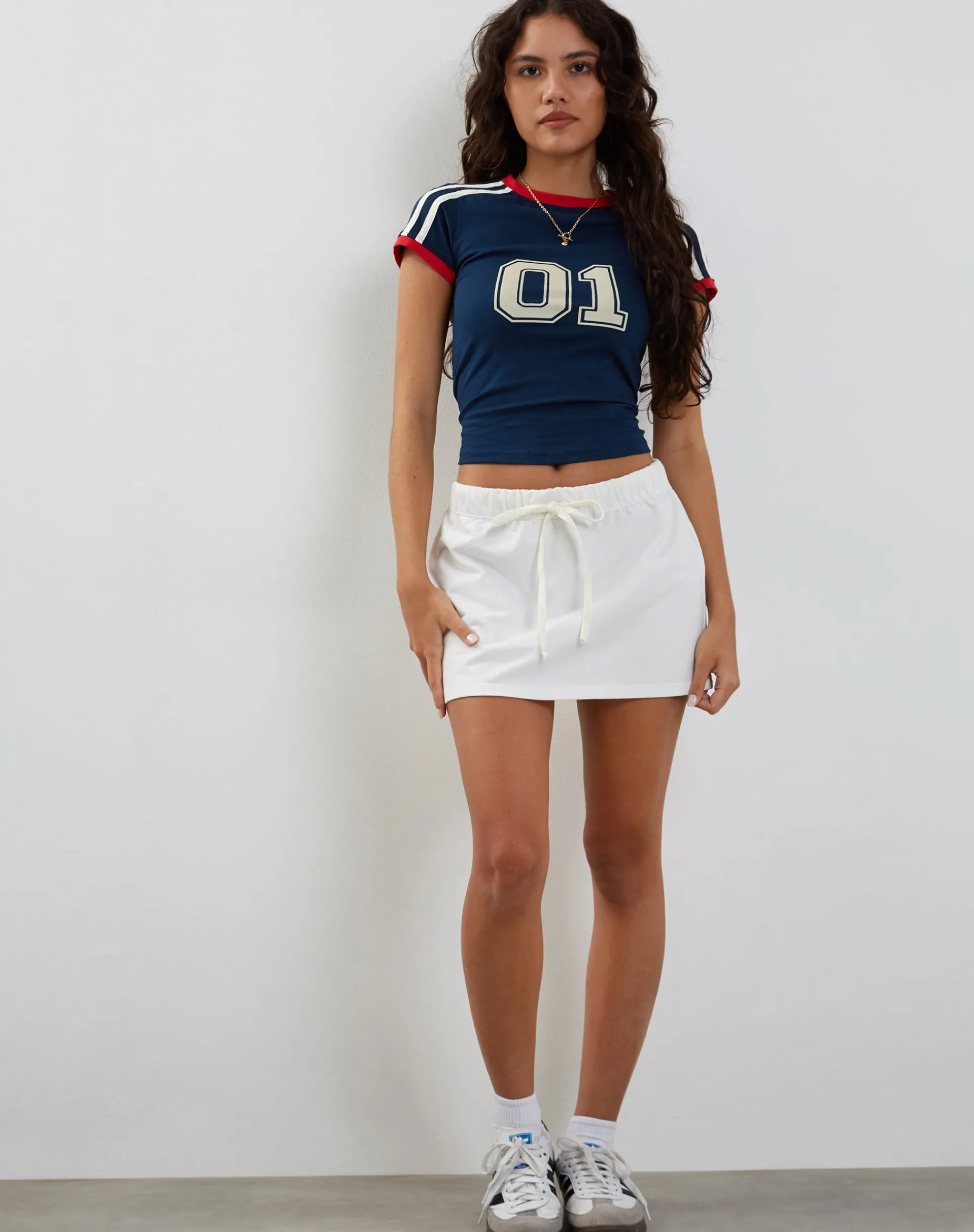 Motel Rocks Mini Skirts-Dheca Mini Skirt in White