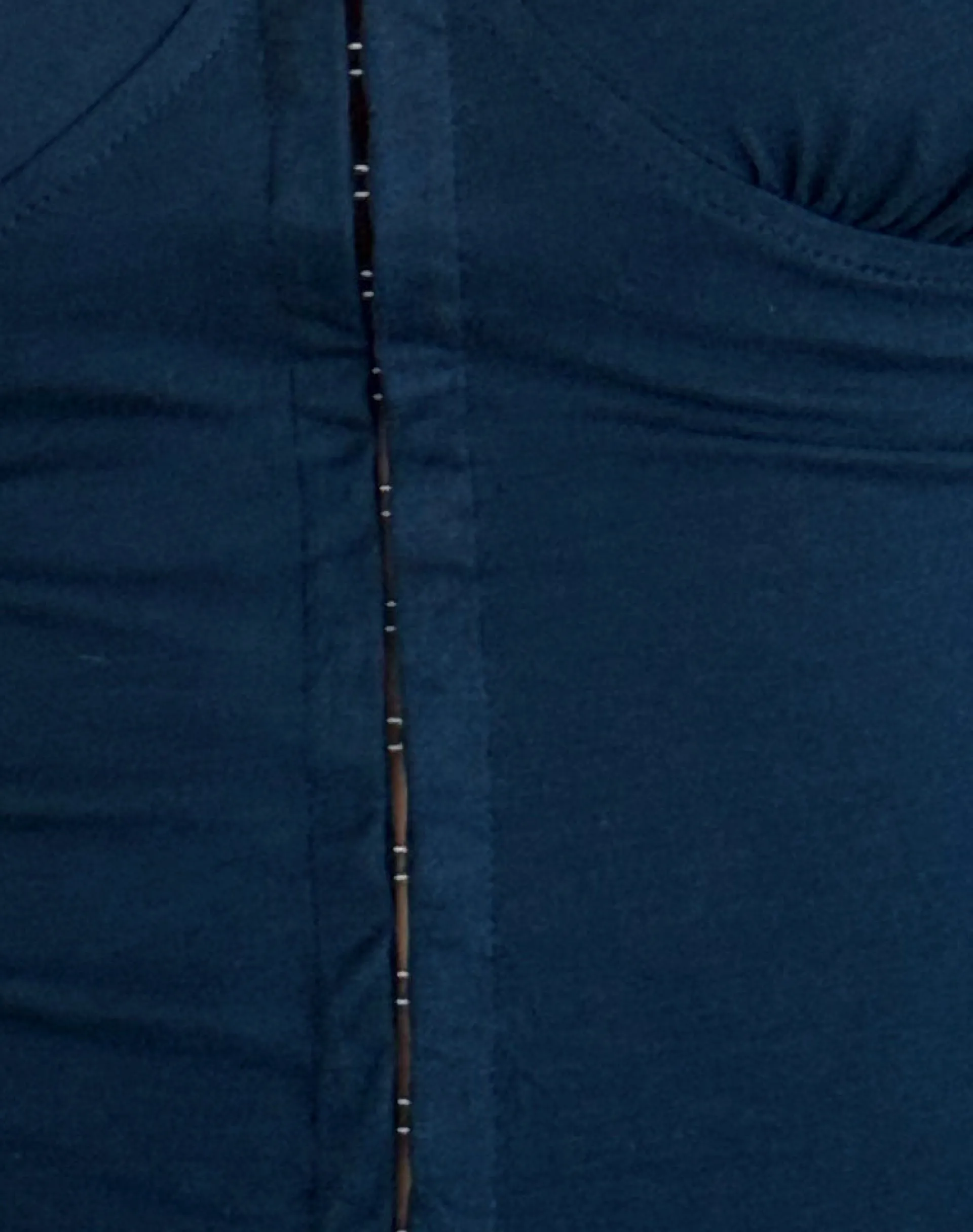 Motel Rocks Corset Tops | Going Out Tops-Dovica Lace Trim Corset Top in navy