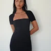 Motel Rocks Day Dresses | Bodycon Dresses-Drequa Mini Dress in Black