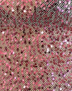 Motel Rocks Vest Tops | Sequin Tops-Dudley Vest Top in Sequin Mesh Rose Gold SequinMeshRoseGold