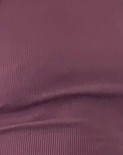 Motel Rocks Basic Tops-Elyto Ribbed Open Back Tee in Mauve