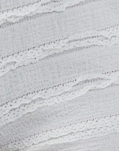 Motel Rocks Loungewear-Ena Frilly Bloomer Micro Shorts in Ivory