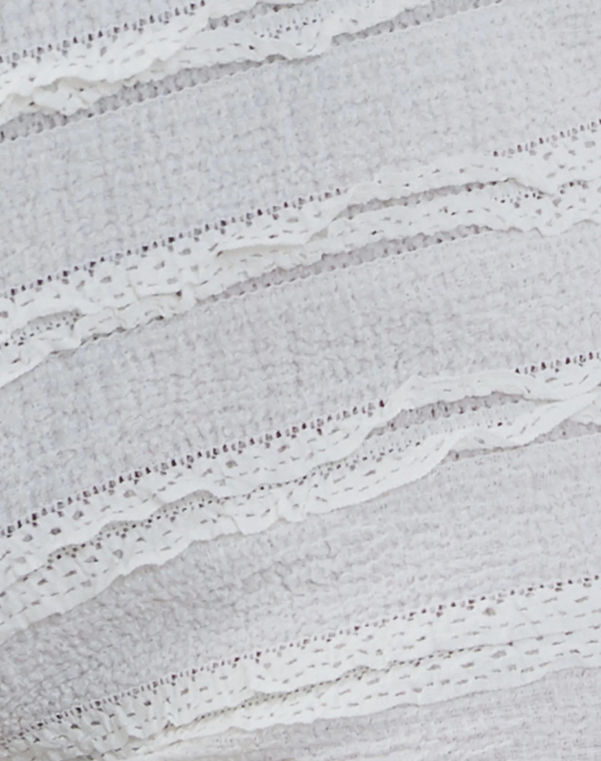 Motel Rocks Loungewear-Ena Frilly Bloomer Micro Shorts in Ivory