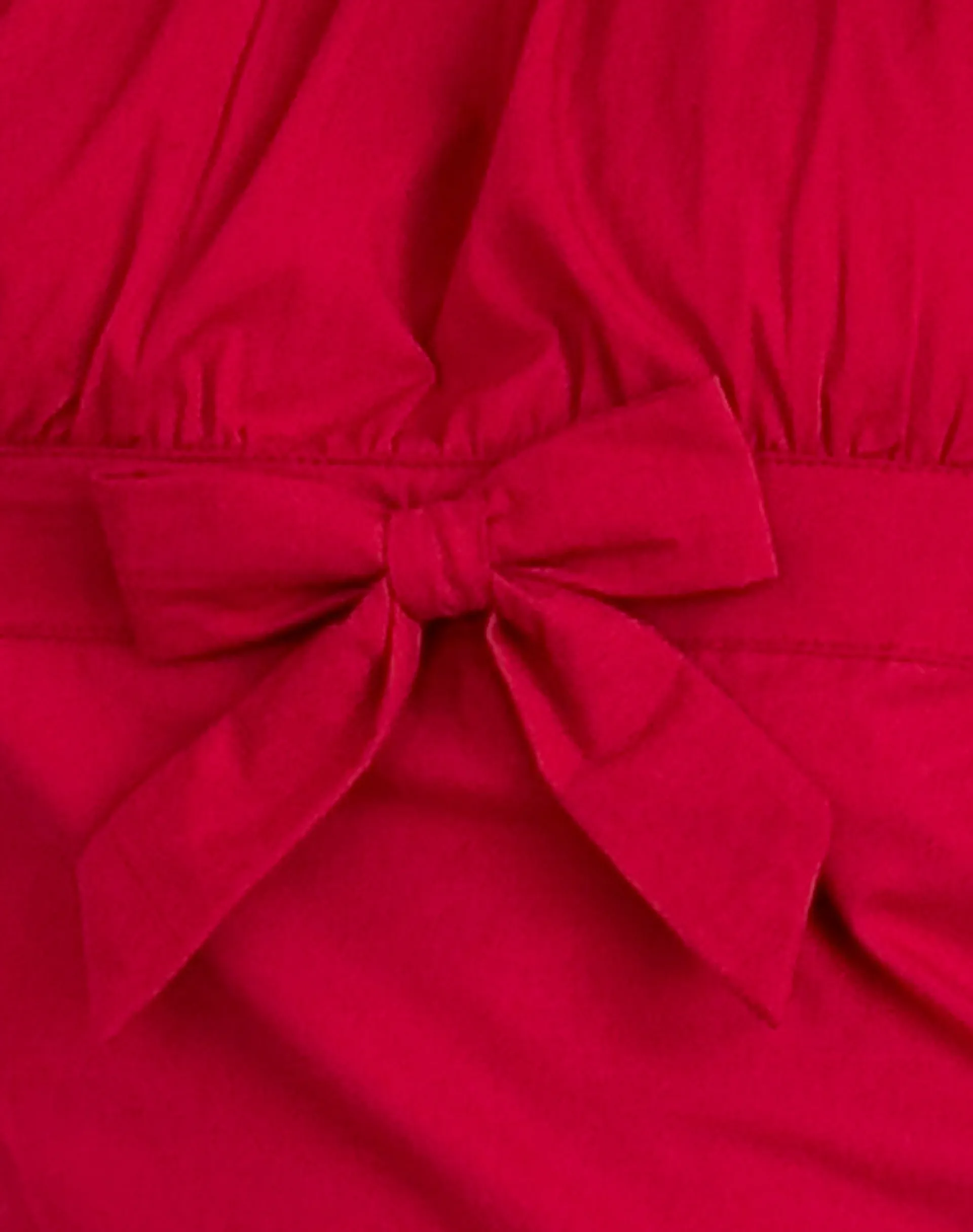 Motel Rocks Corset Tops | Crop Tops-Endah Bardot Top in Poplin Adrenaline Red