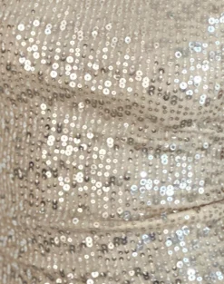 Motel Rocks Sequin Tops | Going Out Tops-Erika Backless Top in Neutral Sequin NeutralSequin