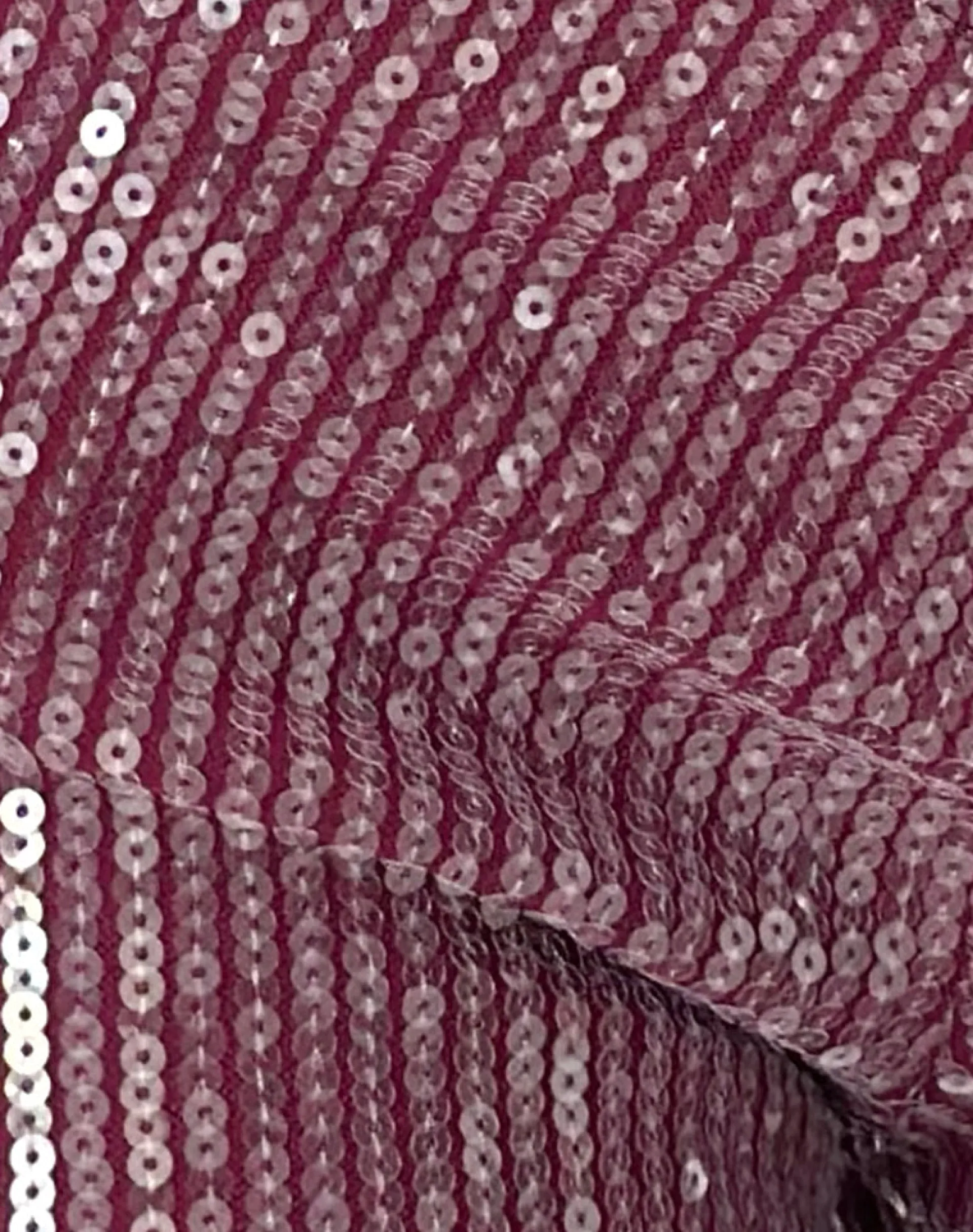 Motel Rocks Micro Shorts | Co-Ords-Erna Micro Shorts in Clear Sequin Maroon ClearSequinMaroon