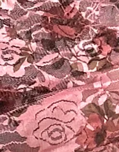 Motel Rocks Micro Shorts | Co-Ords-Erna Micro Shorts in Pink Lace Floral Bloom PinkLaceFloralBloom