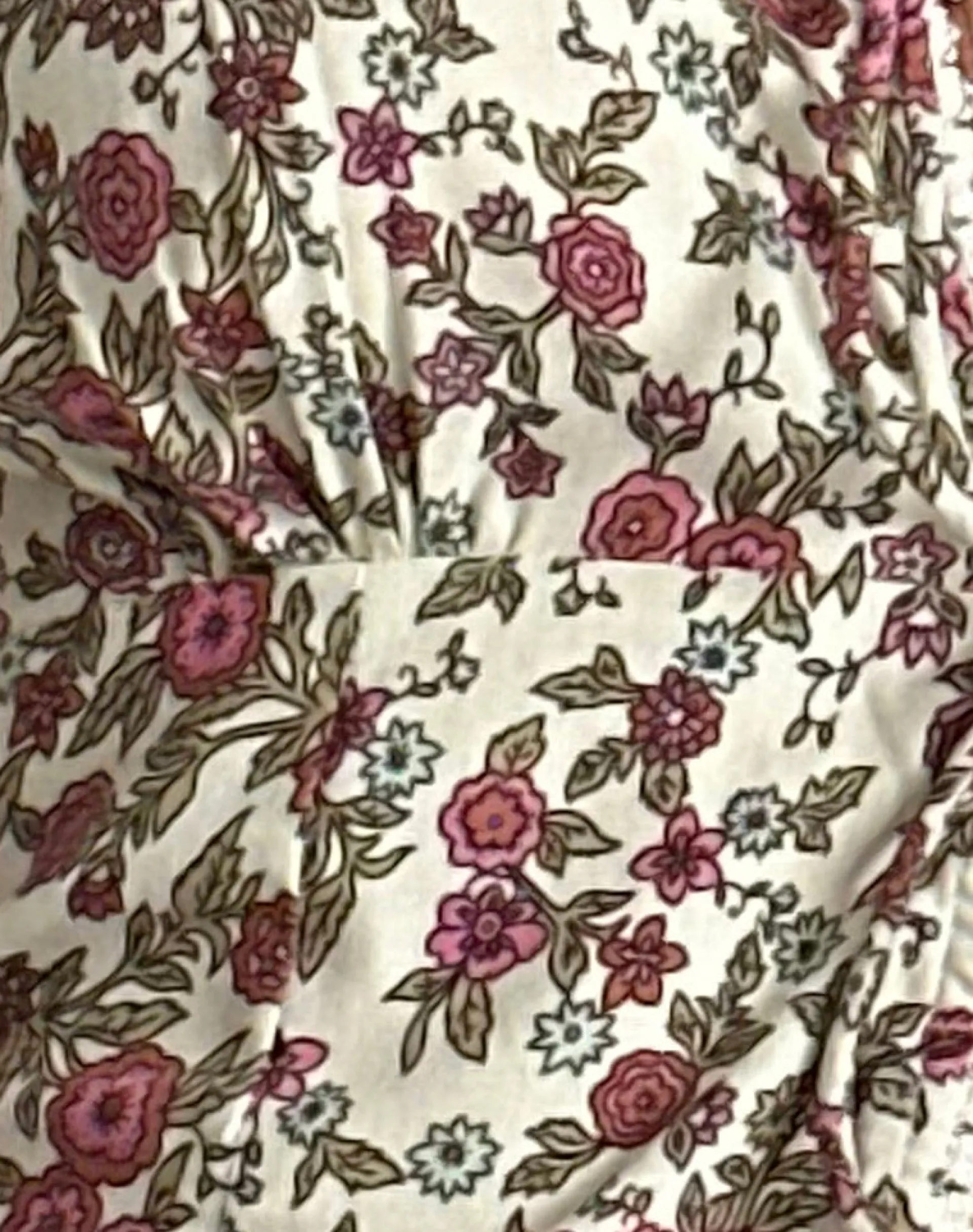 Motel Rocks Co-Ords | Printed Tops-Esau Tie Front Top in Vintage Bloom Ivory vintagebloomivory