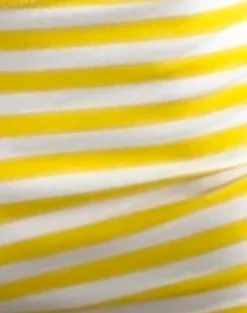 Motel Rocks Micro Shorts-Eunia Micro Shorts in Yellow and White Stripe YellowandWhiteStripe