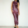 Motel Rocks Printed Dresses | Maxi Dresses-Fayola Printed Maxi Dress in Watercolour Wine WatercolourWine