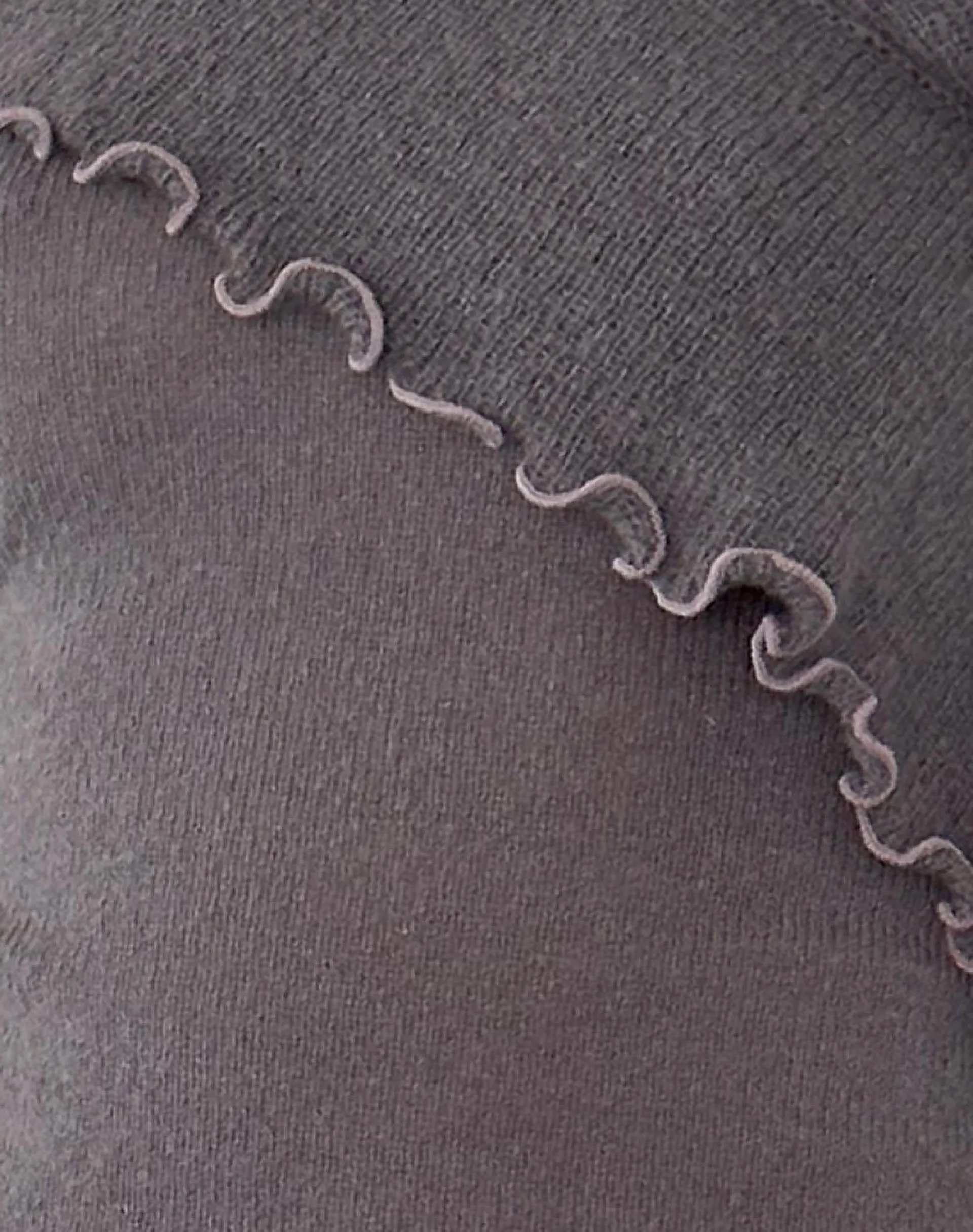 Motel Rocks Jumpers-Febby Sheer Knit Jumper in Dark Charcoal