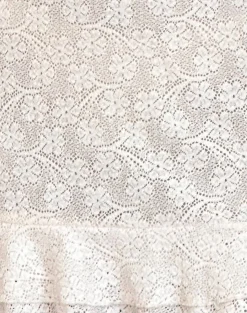 Motel Rocks Long Sleeve Dresses | Party Dresses-Fredrika Mini Dress in Lace Ivory