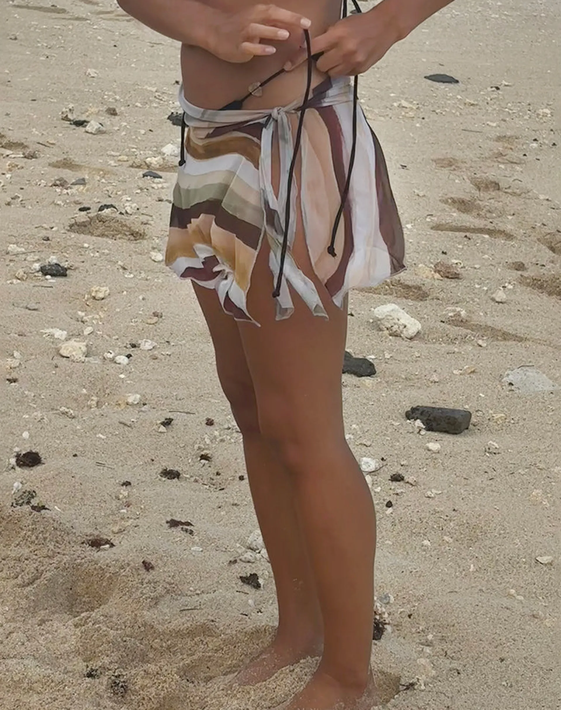 Motel Rocks Swimwear-Glennie Sarong in Wiggle Sunset WiggleSunset