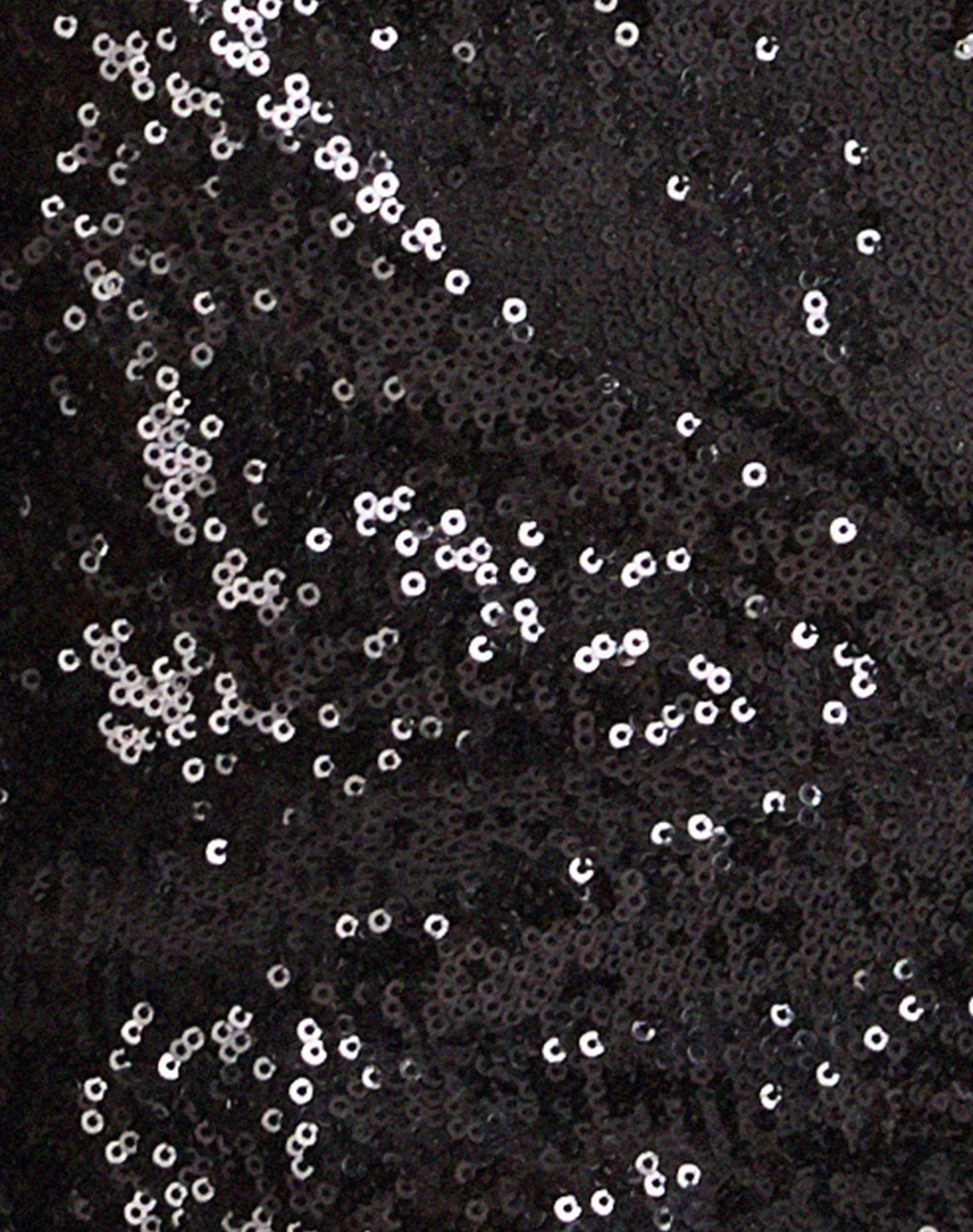 Motel Rocks Vest Tops | Sequin Tops-Hala Crop Vest Top in Black Sequin BlackSequin
