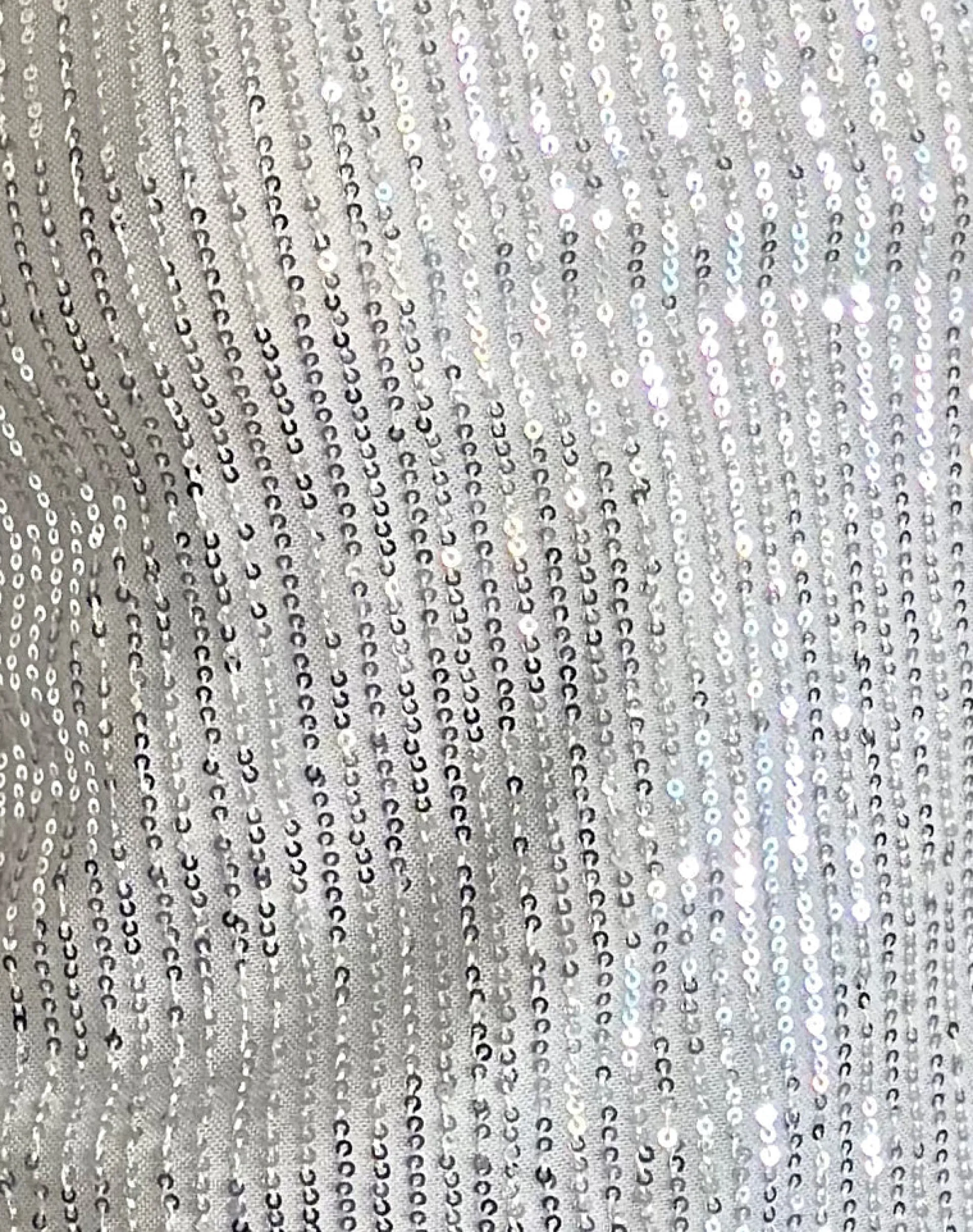 Motel Rocks Co-Ords | Sequin Tops-Hala Top in Silver Chrome Drape Mini Sequin SilverChromeDrapeMiniSequin