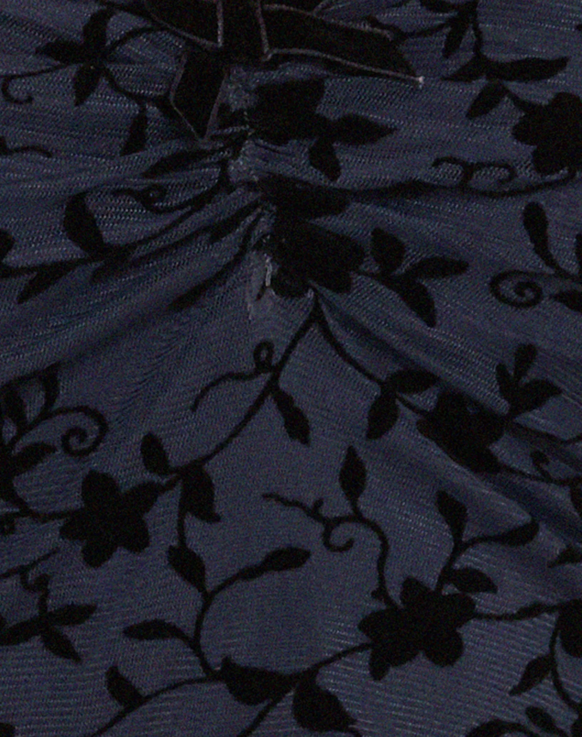 Motel Rocks Printed Tops-Halusi Crop Top in Pretty Petal Flock Black PrettyPetalFlockBlack