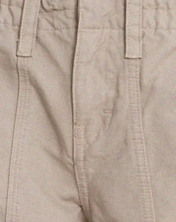 Motel Rocks Wide Leg Pants-Hansa Cargo Trouser in Stone