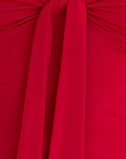 Motel Rocks Basic Tops | Bandeau Tops-Harlyn Bandeau Top in Slinky Red