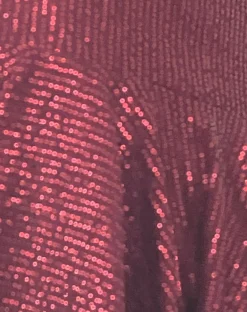 Motel Rocks Mini Skirts-Helga Waterfall Mini Skirt in Sequin Burgundy