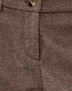 Motel Rocks Wide Leg Pants | Low Rise Pants-Helsa Low Rise Trouser in Dark Brown Tailoring