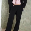 Motel Rocks Tailoring | Basics-Hondra Wide Leg Trouser in Black