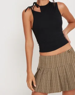 Motel Rocks Basic Tops-Iliana Top in Black