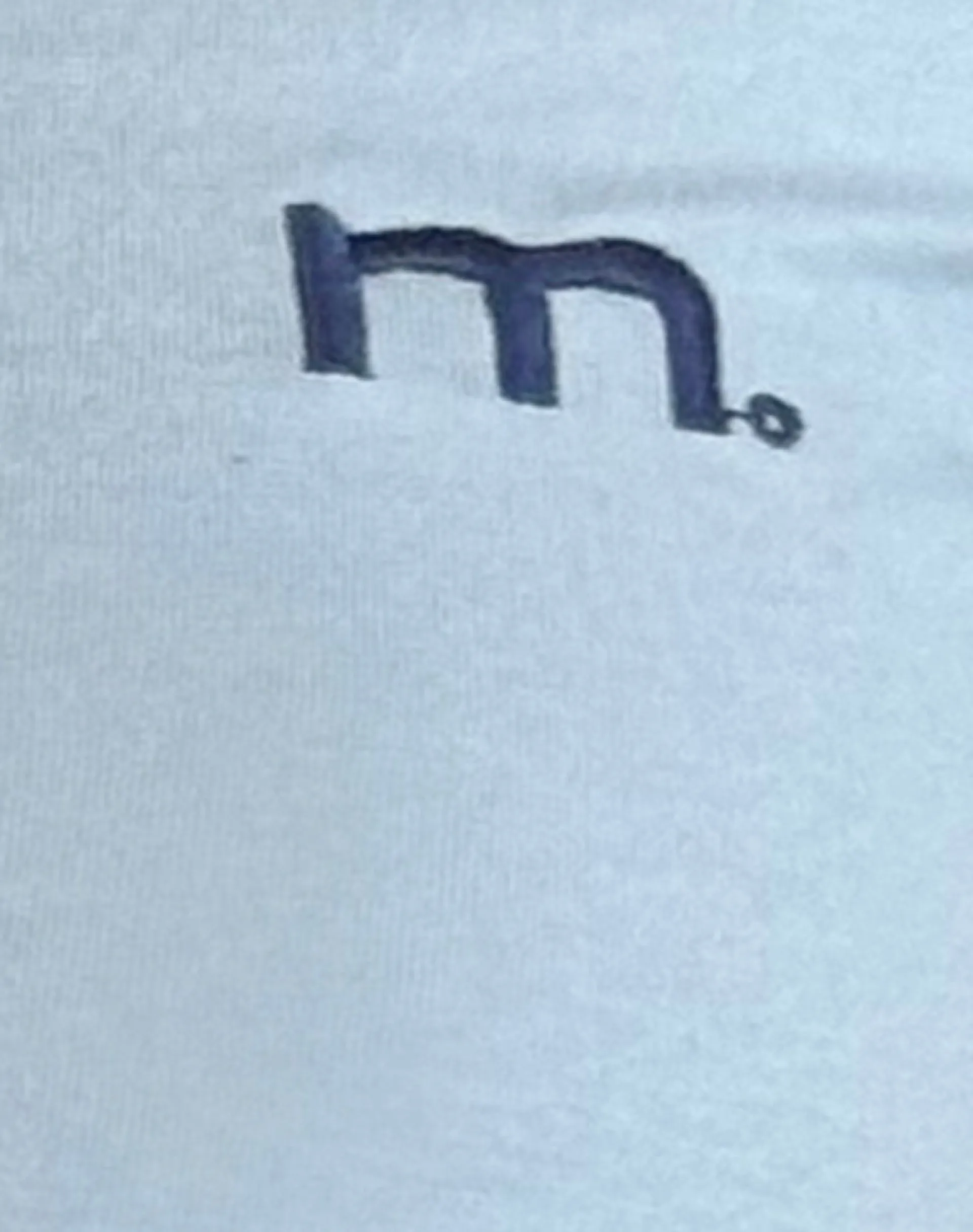 Motel Rocks Tees-Isda Top in Nantucket Blue with Navy Binding and M Embroidery NantucketBluewithNavyBindingandMEmbroidery