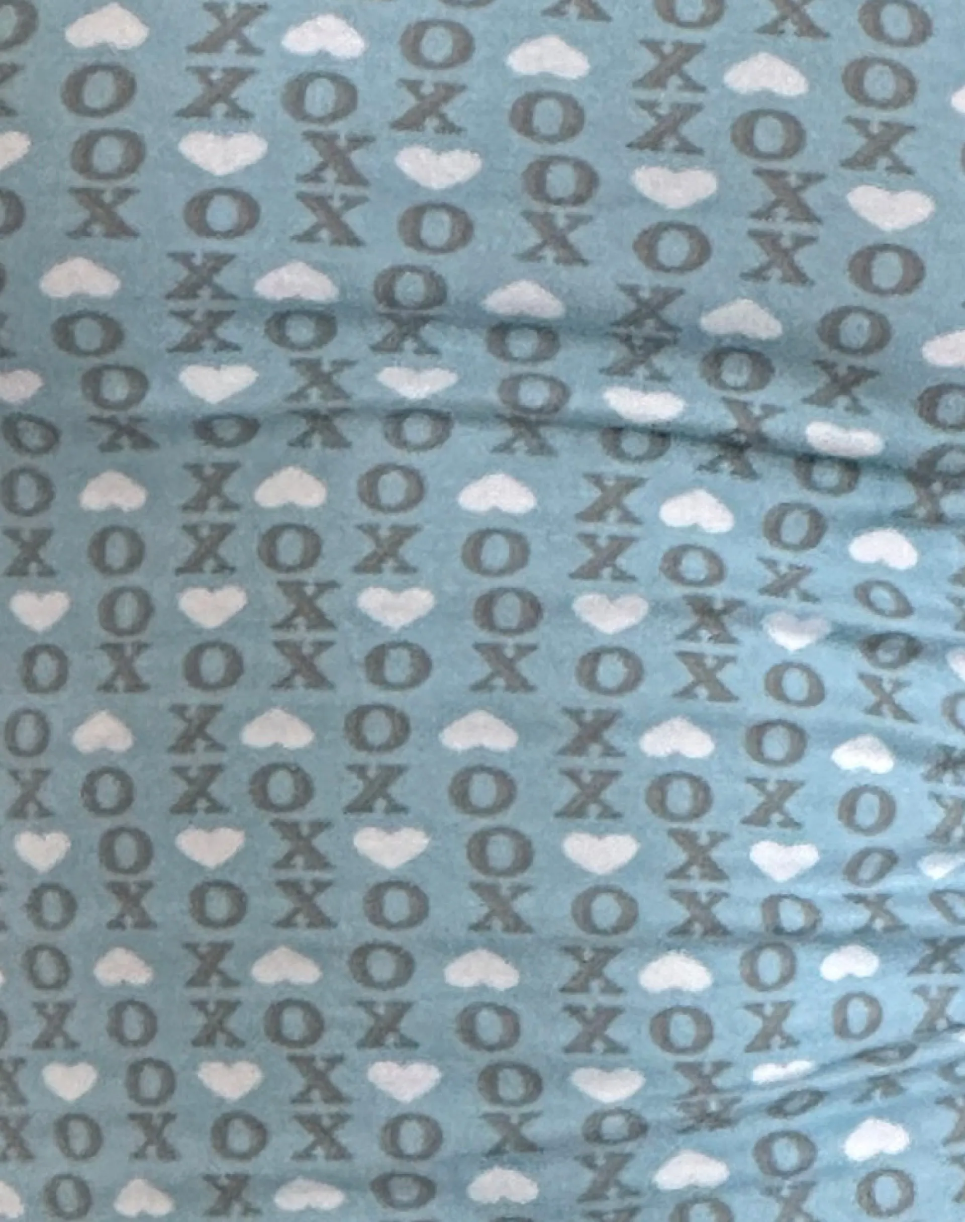 Motel Rocks Printed Tops | Strappy Tops-Isna Cami Top in Powder Blue XO Heart Print PowderBluewithXOHeart