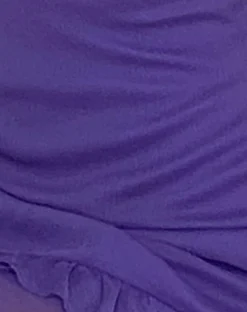 Motel Rocks Mini Dresses-Isobel Rosette Ruffle Mini Dress in Purple Chiffon