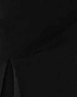 Motel Rocks A Line Skirts | Pleated Skirts-Istaka Mini Skirt in Black Tailoring BlackTailoring