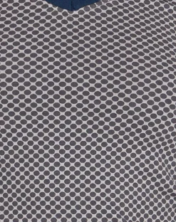 Motel Rocks Tees-Izolde Baby Tee in Grey Navy Sporty Micro Spot GreyNavySportyMicroSpot