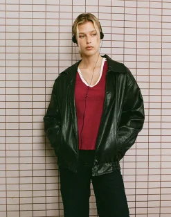 Motel Rocks Basic Tops | Tees-Janan Top in Adrenaline Red with White Binding AdrenalineRedwithWhiteBinding