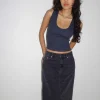 Motel Rocks Basics | Basic Tops-Jastio Vest Top in Ocean Storm Ribbed Jersey oceanstorm