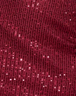 Motel Rocks Bodycon Dresses-Jeriah Bandeau Mini Dress in Drape Sequin maroon