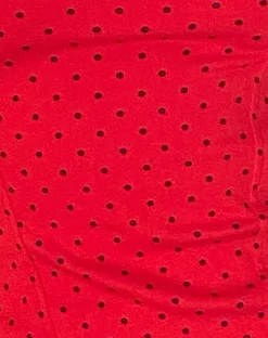 Motel Rocks Corset Tops | Crop Tops-Jinisa Corset Top in Red Polka RedPolka