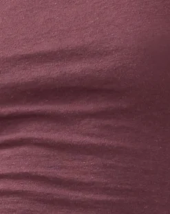 Motel Rocks Basics | Tees-Jojes Dipped Hem Tee in Cotton Hemp Mauve CottonHempMauve