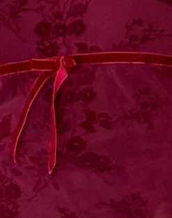 Motel Rocks Printed Tops | Bandeau Tops-Kareena Top in Botanical Flower Maroon BotanicalFlowerMaroon