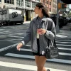 Motel Rocks Jackets-Karinta Jacket in Grey Marl Wool