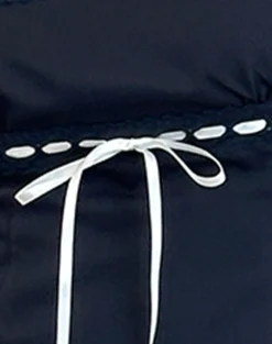 Motel Rocks Tailoring | Co-Ords-Karisa Cami Top in Navy with White Binding