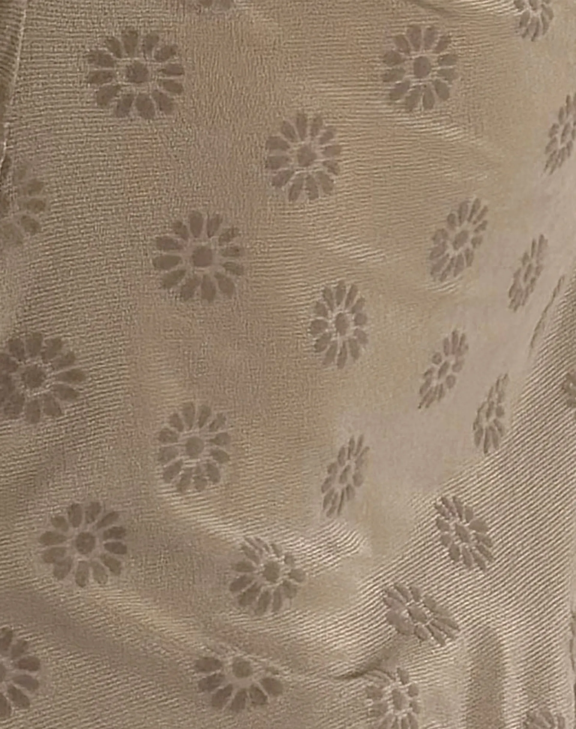 Motel Rocks Printed Dresses | Day Dresses-Kausar Off Shoulder Mini Dress in Daisy Flock Light Brown