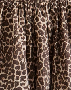 Motel Rocks Mini Skirts-Kayowi Puffball Mini Skirt in Rar Leopard Sandstorm