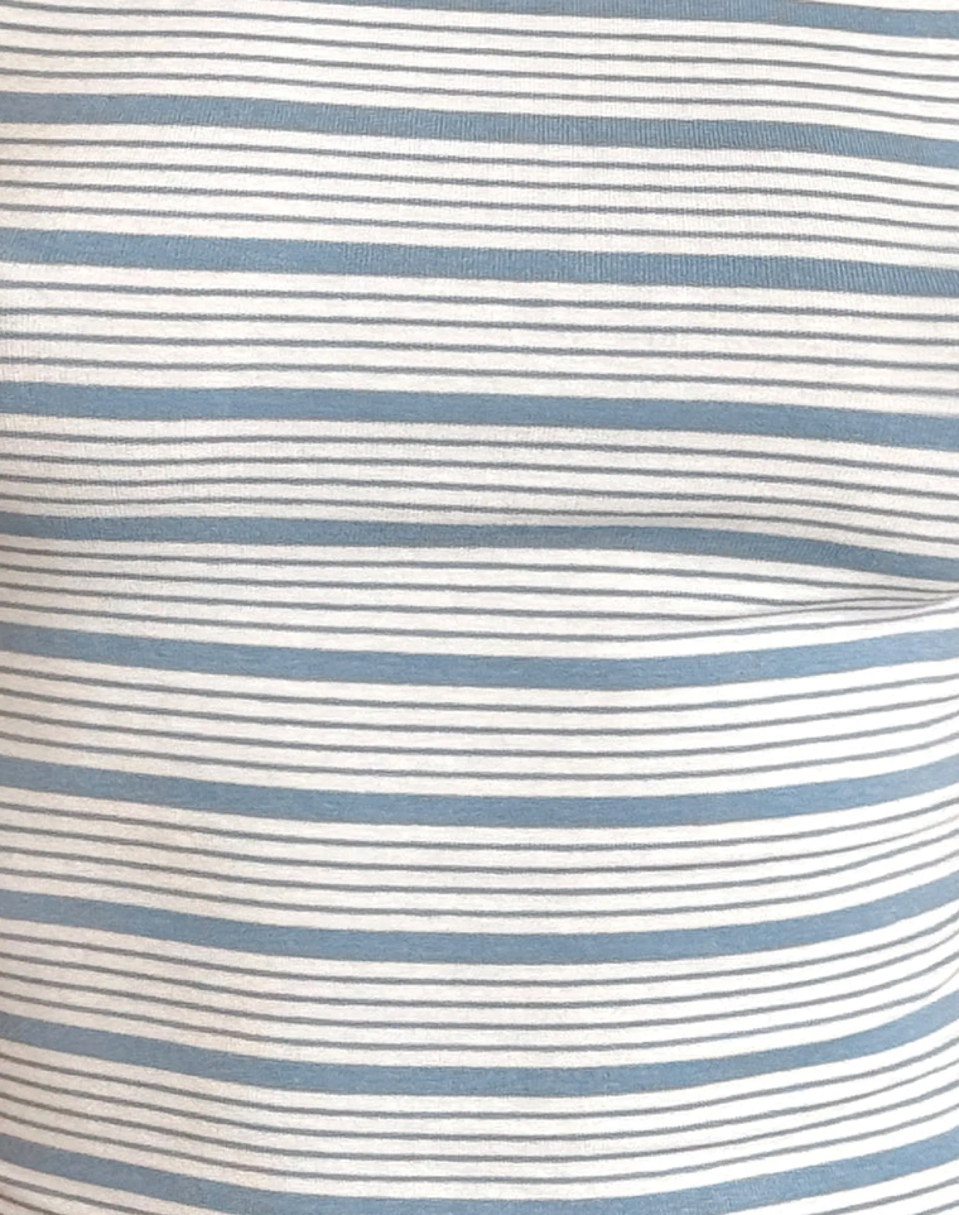 Motel Rocks Basic Tops | Printed Tops-Kenichi Top in Stripe Blue and White Jersey StripeBlueandWhiteJersey