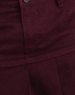 Motel Rocks Pleated Skirts | Mini Skirts-Keripa Pleat Mini Skirt in Redwood