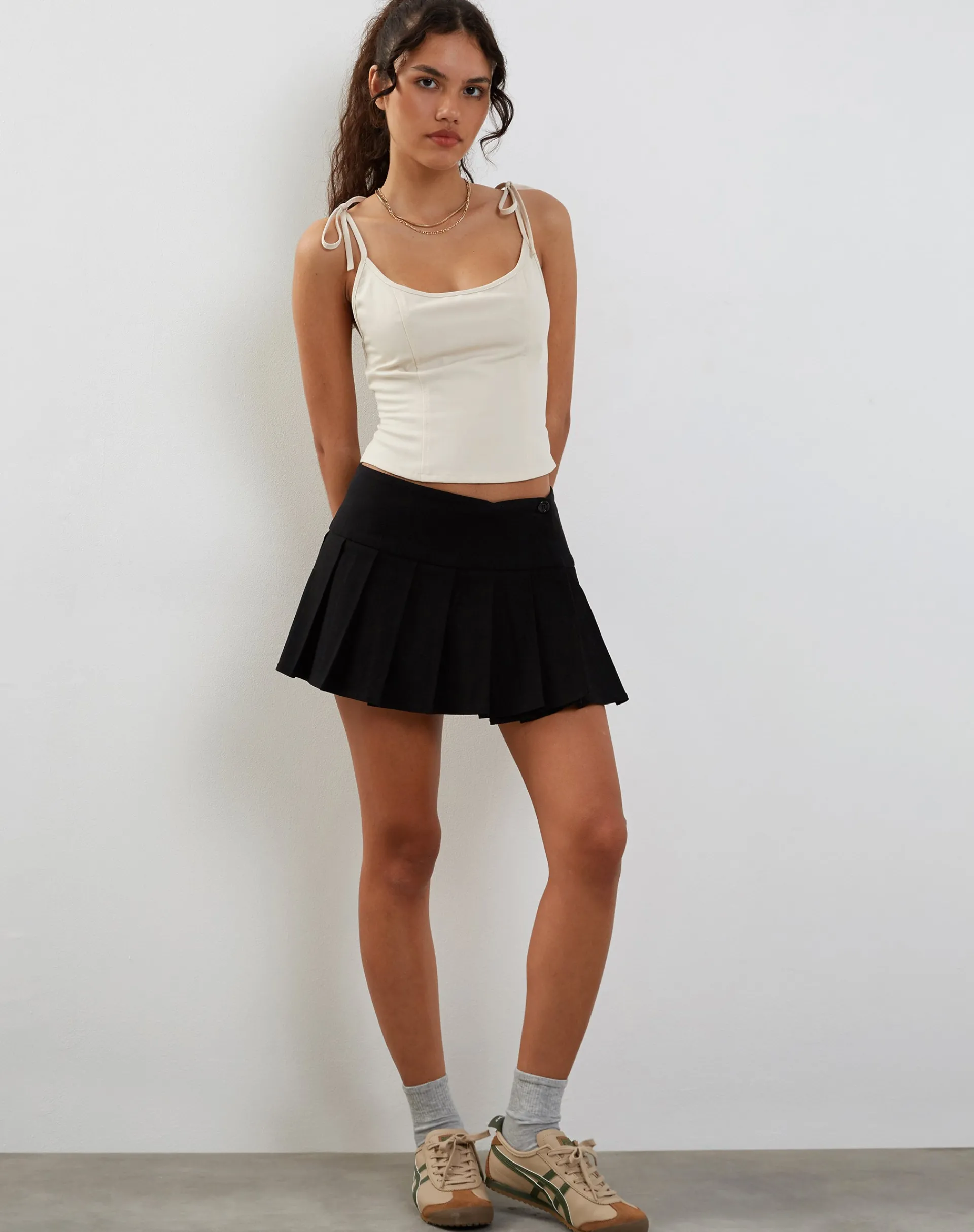 Motel Rocks Corset Tops-Kiona Corset Top in Tailoring Cream