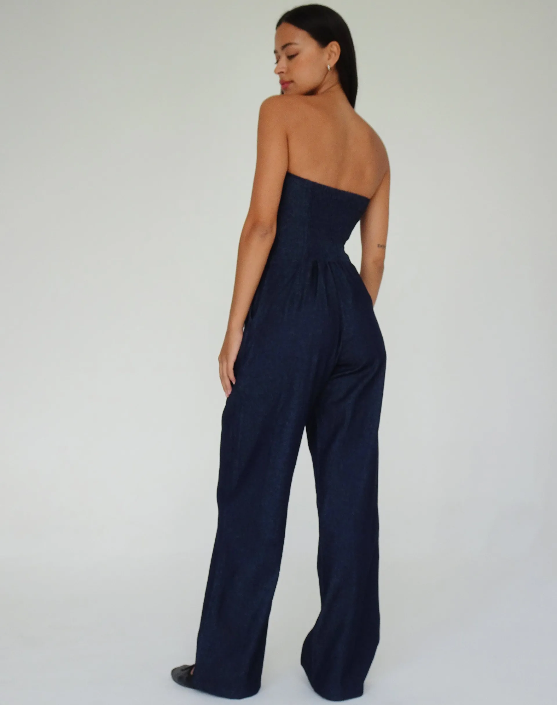 Motel Rocks Jumpsuits & Rompers-Kyaria Jumpsuit in Indigo