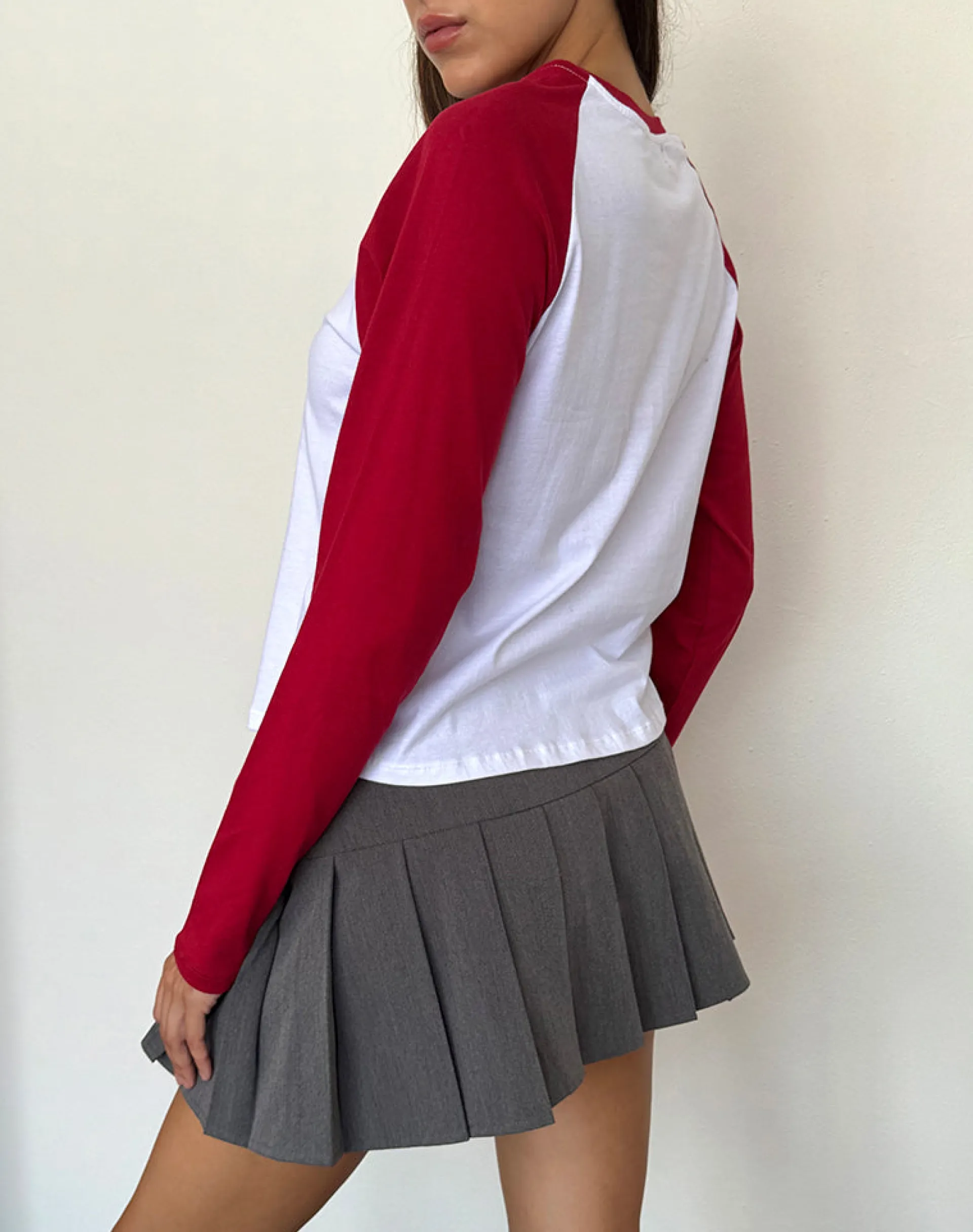 Motel Rocks Long Sleeve Tops-Kyiato Top in Adrenaline Red Car Print AdrenalineRedCarPrint