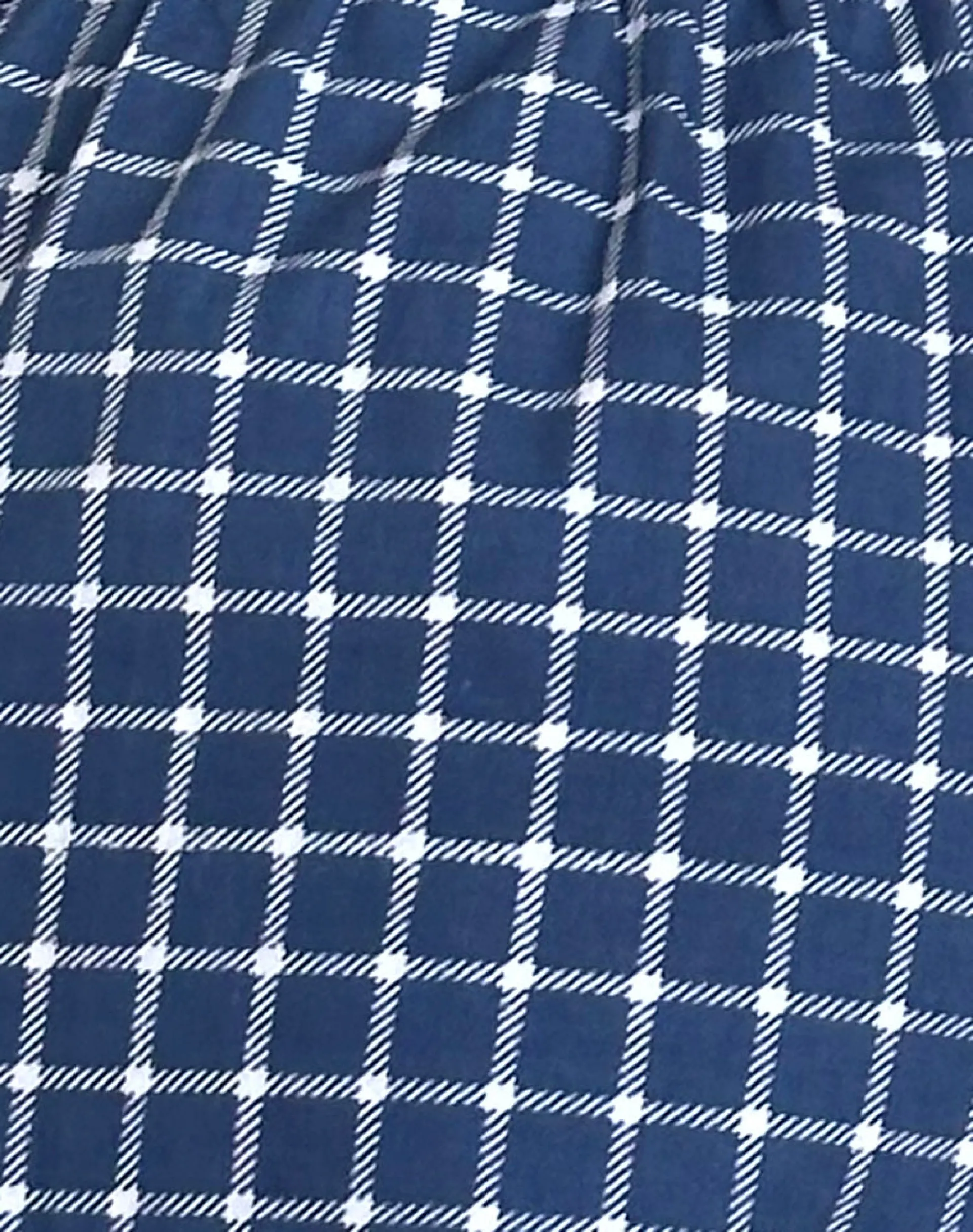 Motel Rocks Loungewear-Laboxe Boxer Shorts in Navy Tartan Poplin navytartanpoplin
