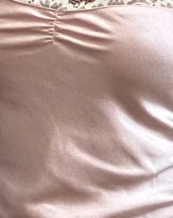 Motel Rocks Mini Dresses-Larna Lace Trim Satin Mini Dress in Baby Pink BabyPink