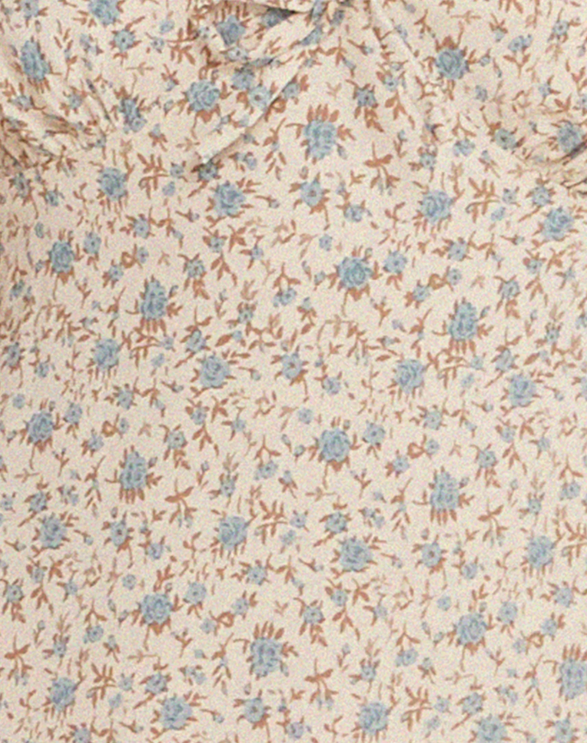 Motel Rocks Midi Dresses-Lavisha Midi Dress in Antique Blue and Ivory Floral antiqueblueandivoryfloral